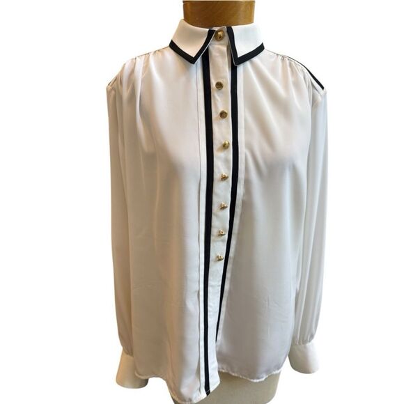 Albert de Cilhac Paris Vintage Blouse – Chanel-Inspired Parisian Chic - Picture 1 of 8